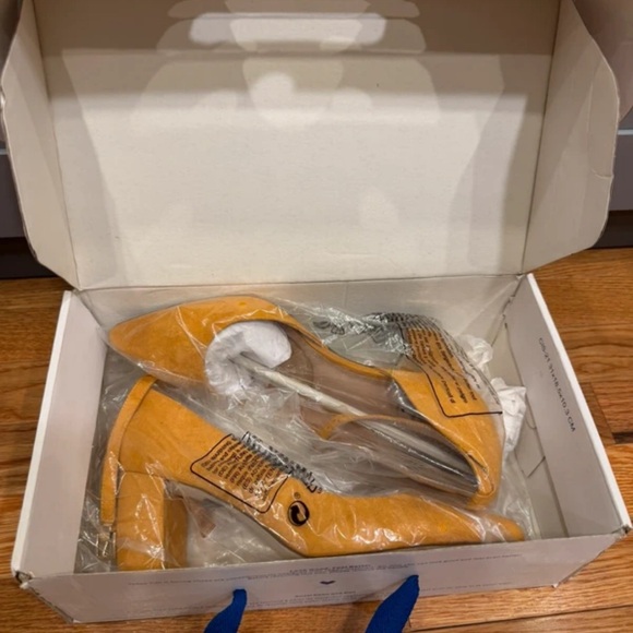 Call It Spring Vibrant Yellow Heels - Picture 3 of 6